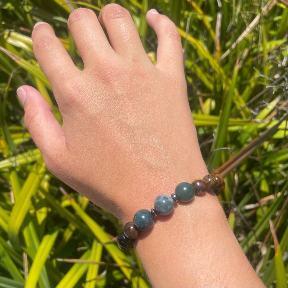 Handmade Jasper Tiger Bracelet